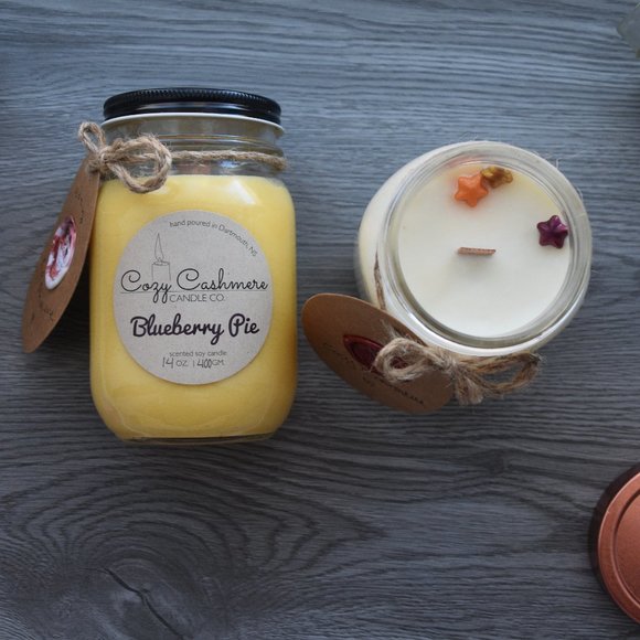 Other - 14Oz Blueberry Pie Soy Candle Hand Poured